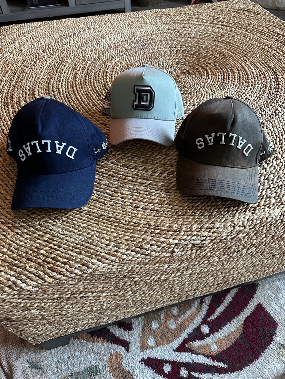 Post Malone true brand (lot of 3) Dallas Embroidered Baseball Caps